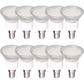 10 x LED Leuchtmittel Reflektor PAR16 3W E14 230lm warmweiß 3000K maxi flood 110°