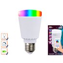 LED Leuchtmittel Smart Bulb Bluetooth 7W E27 matt 560lm warmweiß & RGB