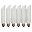 6 x Paulmann ESL Energiesparlampe Röhre 11W = 40W E27 DecoPipe schräg matt warmweiß 2700K 894.21