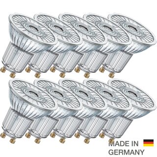 10 x Osram LED Glas Leuchtmittel Reflektor 3,1W = 35W GU10 kaltweiß 4000K 36° DIMMBAR