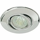 3 x Einbauleuchten Einbaustrahler Set schwenkbar Chrom 3 x 35W GU4 12V Halogen