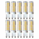 10 x LED Porzellan Stiftsockel Leuchtmittel 4,5W = 40W G9 430lm Warmweiß 3000K