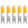 5 x LED COB Stiftsockel Leuchtmittel 2W = 20W G9 klar Glas warmweiß 2700K