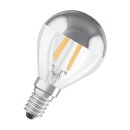 6 x Osram LED Filament Tropfen Kopfspiegellampe 4W fast 40W E14 silber warmweiß 2700K