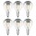 6 x Osram LED Filament Tropfen Kopfspiegellampe 4W fast 40W E14 silber warmweiß 2700K