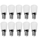 10 x LED Leuchtmittel T26 Röhre Kühlschrank 2W = 16W E14 matt 180lm 2700K warmweiß