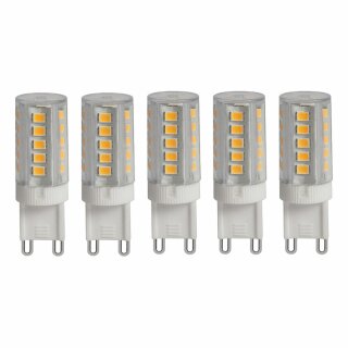 5 x LED Leuchtmittel G9 3,5W 400lm 230V warmweiß 3000K 300°