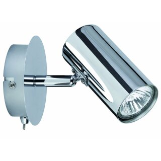 Paulmann Wand- & Deckenleuchte Zylo Spotlights Chrom 1 x 40W GU10 230V Halogen geeignet für LED