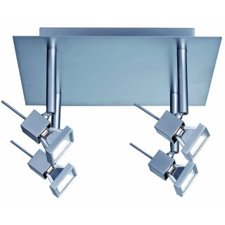 Paulmann Wand- & Deckenleuchte Cuin Spotlights Chrom 4 x...