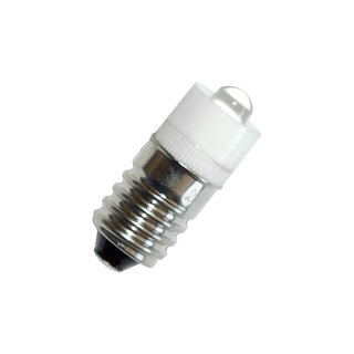Signal-LED Ersatz für Glimmlampe 230V E10 Röhre T10x25 kaltweiß 8000K