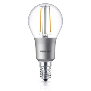 Philips LED Filament Leuchtmittel Tropfen 4,5W = 40W E14 klar warmweiß 2700K DIMMBAR