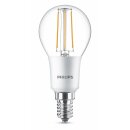 Philips LED Filament Leuchtmittel Tropfen 4,5W = 40W E14 klar warmweiß 2700K DIMMBAR