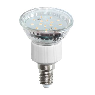 LED Leuchtmittel Reflektor PAR16 R50 1,5W = 15W E14 klar warmweiß 3000K 90°