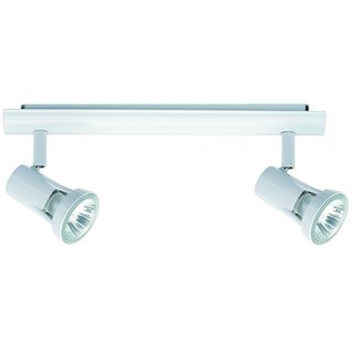 Paulmann Wand- & Deckenleuchte Spotlights Teja Weiß 2 x 50W GU10 230V Halogen geeignet für LED