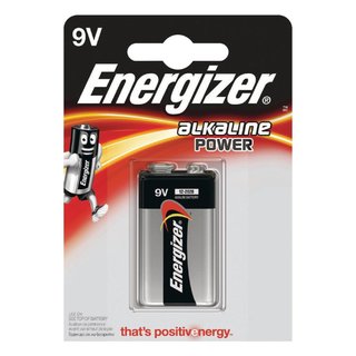 Energizer Alkaline Power 9V Block E-Block Batterie