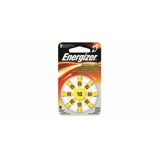 8 x Energizer Batterie 10 Hörgerätebatterie Zinc Air 10...