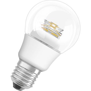 Osram LED Leuchtmittel Birnenform 6W = 40W E27 klar warmweiß 2700K DIMMBAR
