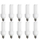 10 x näve Energiesparlampe Röhre 20W = 100W E27 blau 450K...