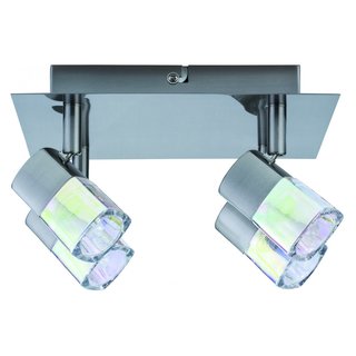 Paulmann Wand- & Deckenleuchte Spotlights Hoya Nickel satiniert 4 x 42W G9 230V Halogen geeignet für LED