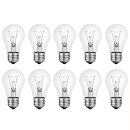 10 x Glühbirne 25W E27 klar Glühlampe 25 Watt...