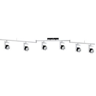 Paulmann Wand- & Deckenleuchte Spotlights Turn Schwarz/Chrom 6 x 40W GU10 230V Halogen geeignet für LED
