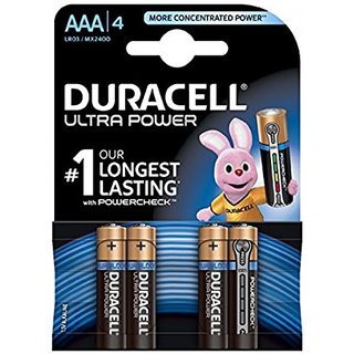 4 x Duracell Ultra Power Alkaline Batterie AAA LR03 / MX2400 Micro
