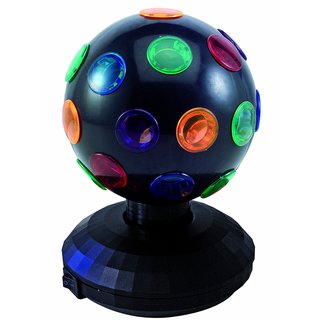 TIP Mini Light Ball Tischleuchte Multicolor Motor Schwarz 1 x 15W E14 230V