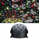 TIP Disco LED Light Globe Kugel Multicolor Schwarz Motor 4W RGB E14 230V