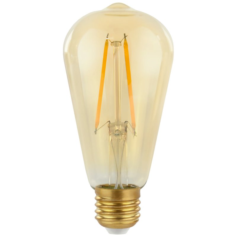 Warmweiß 2700 K 360° Abstrahlwinkel Lebensdauer 25000 St Filament Glühbirne Ersatz für 25W EMOS Edison LED Lampe Mini Globe 2W CRI  80 Vintage-Glühlampe mit E27 Sockel und Helligkeit 250lm 