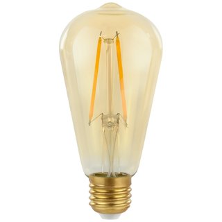 LED Filament Edison ST64 2W ~ 25W E27 klar Gold Retro Shine warmweiß 2700K