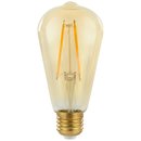 LED Filament Edison ST64 2W ~ 25W E27 klar Gold Retro...