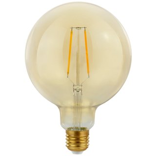 LED Filament Globe G125 2W = 25W E27 klar Gold Retro Shine warmweiß 2700K