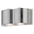Starlux LED Wandleuchte Alba II Außen & Innen Up & Down 4W IP54 Aluminium silber