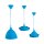 Hängeleuchte Silly blue E27 max. 60W Silikon blau verwandelbar individuell formbar