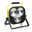 LED Baustrahler Fluter Arbeitslampe 50W gelb schwarz auf Ständer mit 180cm Kabel