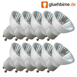 10 x Paulmann Halogen Leuchtmittel Reflektor 50W GU10 230V Akzent Satin warmweiß dimmbar