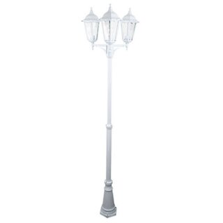 Starlux Außenleuchte Kandelaber Stehleuchte Turin IP44 weiß E27 max 212cm Klassisches & antikes Design