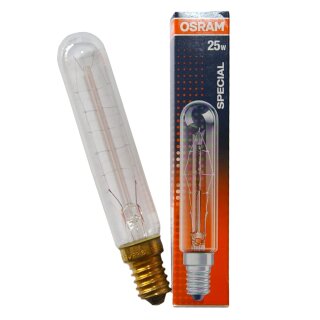 Osram Glühbirne Röhre 25W E14 Glühlampe Rustika Special SPC T20/115 CL 25 Watt