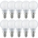 10 x Paulmann LED Tropfen 4W fast 40W E14 satiniert warmweiß 2700K 360°