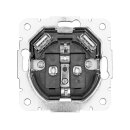 USB Schutzkontakt Steckdose 2 x USB Anschluss 2800mA Unterputz Modell 55 mit Rahmen reinweiß glänzend