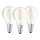 3 x Osram LED Filament Leuchtmittel Tropfen 4W = 40W E14 klar warmweiß 2700K