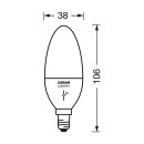 Osram Lightify Classic B LED Glühlampe Kerzenform Tunable White 6 Watt E14 matt Dimmbar