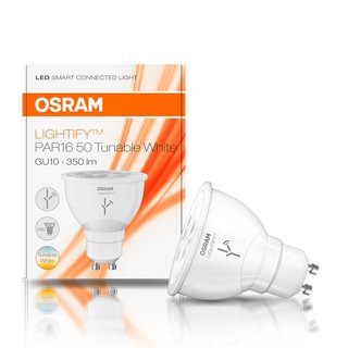 Osram Lightify PAR16 LED Reflektorlampe Tunable White Dimmbar 2700K - 6500K Warmweiß - Kaltweiß