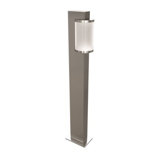OSRAM Aussenleuchte Noxlite HAL Cylinder Ground Long 1x20W Pollerleuchte Aussen 64cm dimmbar Edelstahl Gebürstet warmweiß