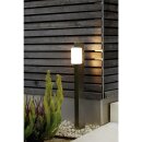 OSRAM Aussenleuchte Noxlite HAL Cylinder Ground Long 1x20W Pollerleuchte Aussen 64cm dimmbar Edelstahl Gebürstet warmweiß
