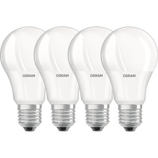 4 x Osram LED Relax & Active Classic A Leuchtmittel Birnenform 8W = 60W E27 matt 806lm warmweiß & kaltweiß