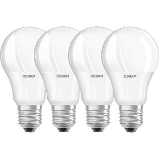 4 x Osram LED Relax & Active Classic A Leuchtmittel Birnenform 8W = 60W E27 matt 806lm warmweiß & kaltweiß