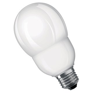 10 x Osram ESL Energiesparlampe Dulux Classic P Tropfen 6W E27 827 warmweiß 2700K