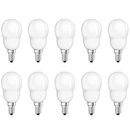 10 x Osram ESL Energiesparlampe Dulux Classic P Tropfen 6W E14 827 warmweiß 2700K