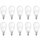 10 x Osram ESL Energiesparlampe Dulux Classic P Tropfen 6W E14 827 warmweiß 2700K